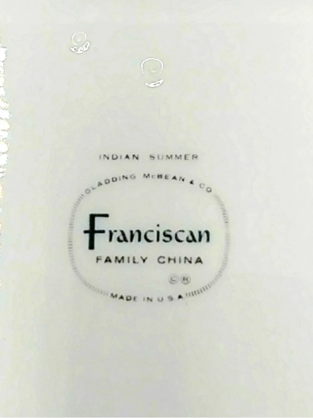 Franciscan Platter 